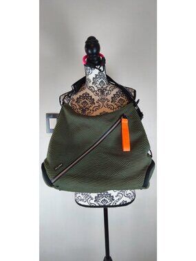 : Go Dash Dot Infinity Bag Olive Green Hobo Tote Gym Yoga Travel Shoulder Purse